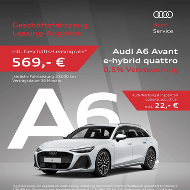 Audi A6 Avant e-hybrid quattro